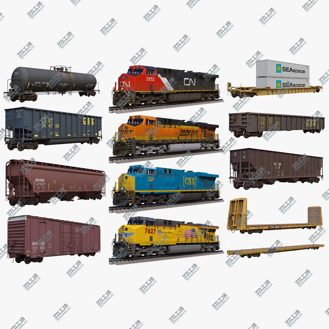 images/goods_img/2021040232/3D Big Collection Locomotives and Railcars model/1.jpg